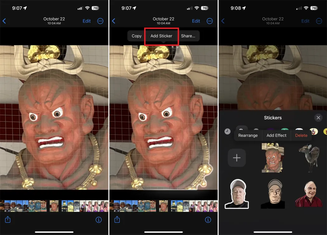An example of an image being converted into a sticker using Replicate