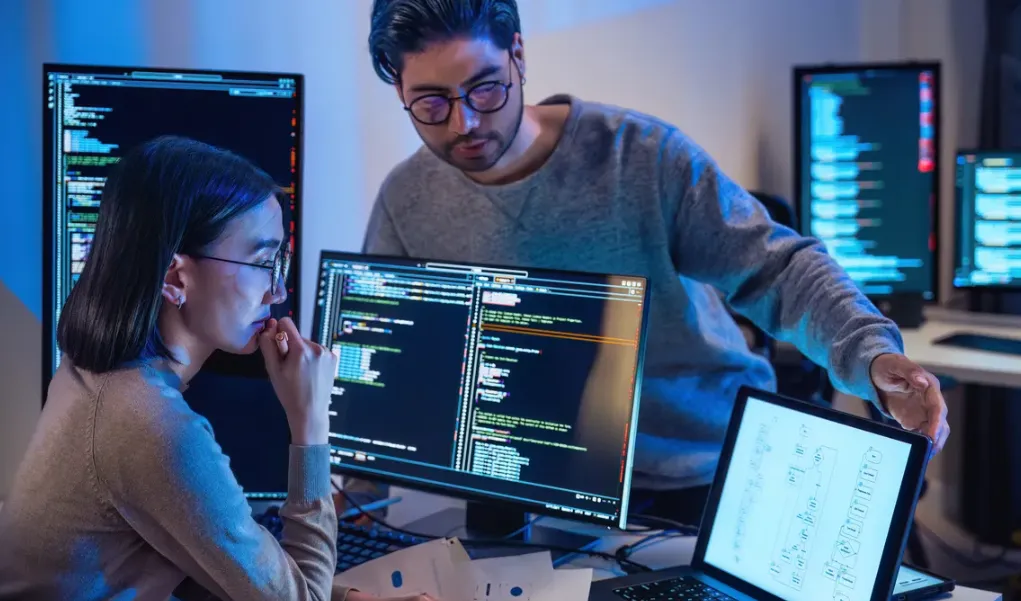 Executives learning about AI