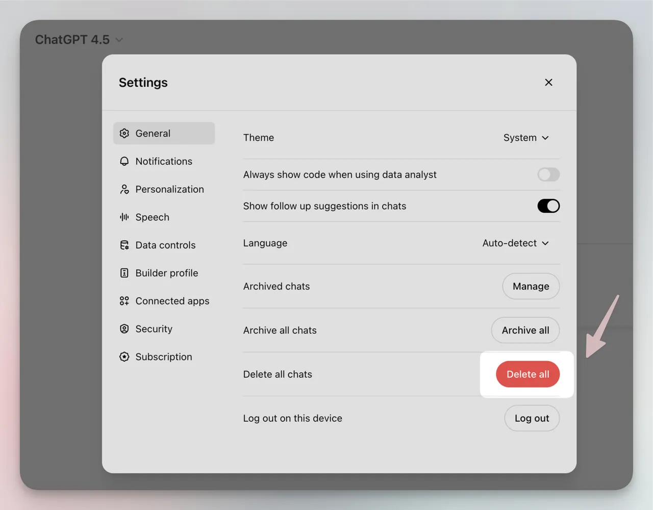 Submit Data Deletion Request