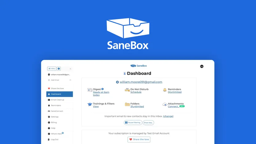 SaneBox Management