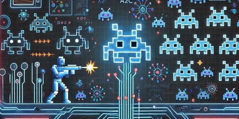 Space Invaders AI learning process
