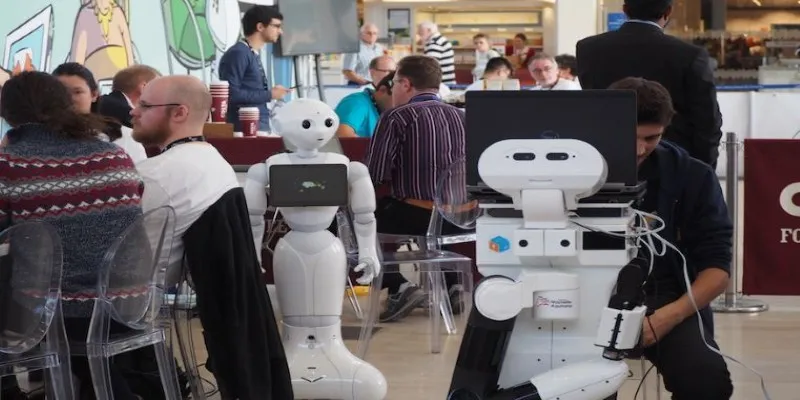 AI Robot in Public Space
