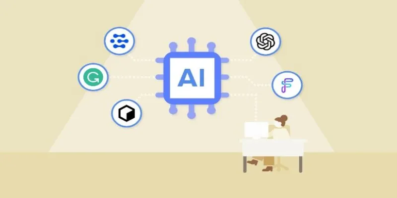 AI-enhanced keyword research illustration