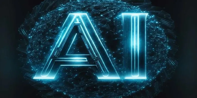 Human interaction with AI illustration
