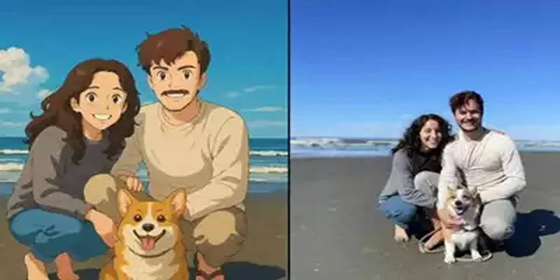 AI-generated Ghibli-style art