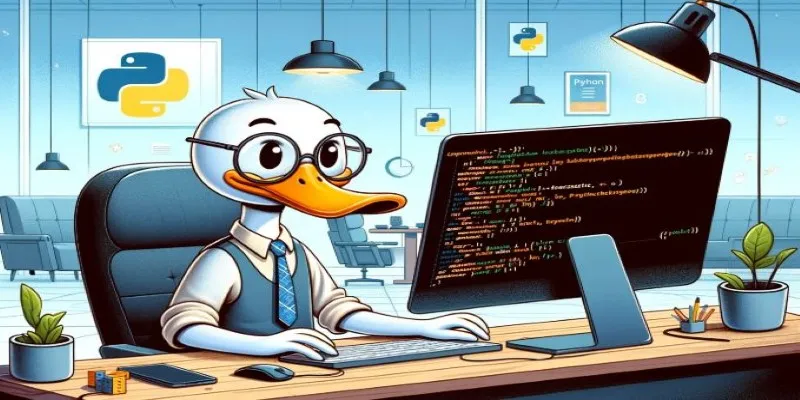 A duck representing Duck Typing