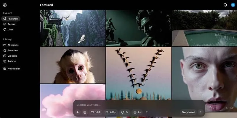 Example of AI video with style focus