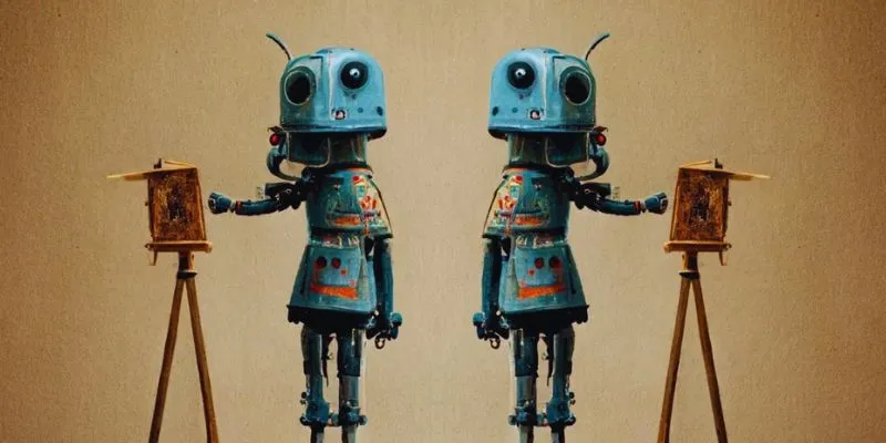 Early AI art creation