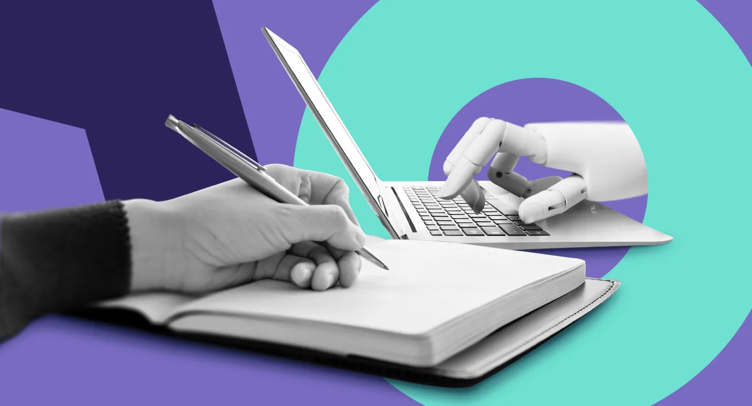 AI writing assistant illustration