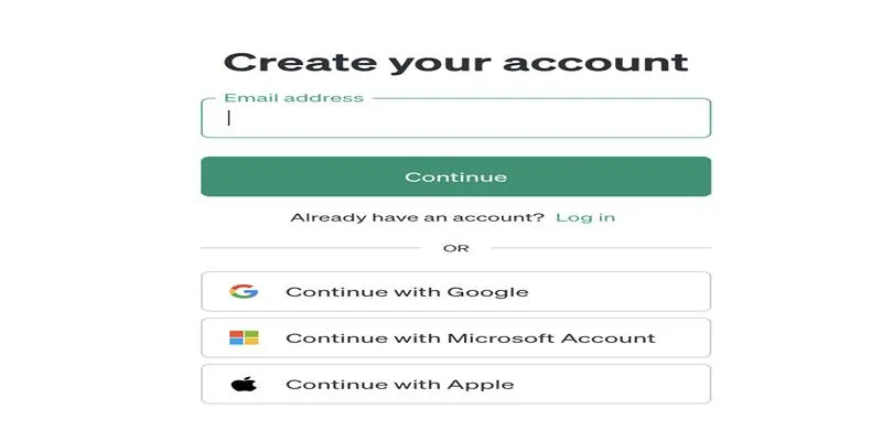Sign Up or Log In to ChatGPT