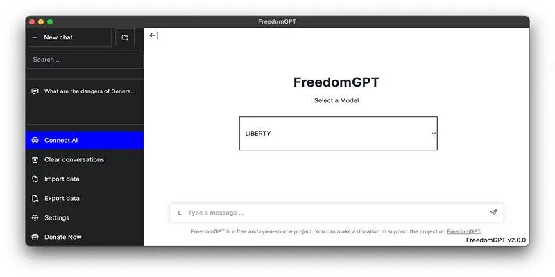 FreedomGPT Setup on Windows