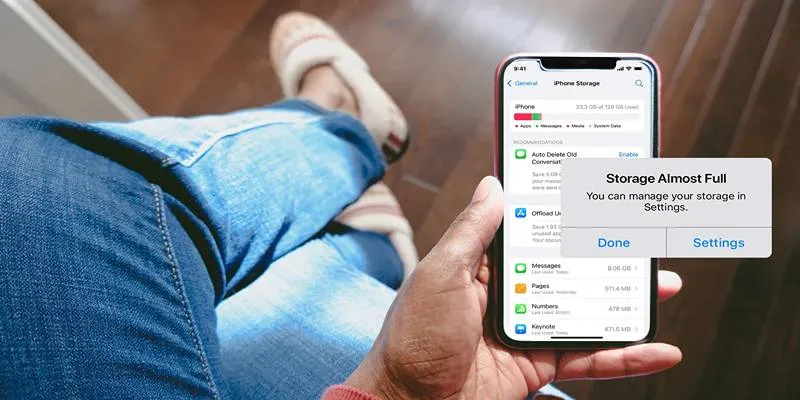 Free up iPhone storage space