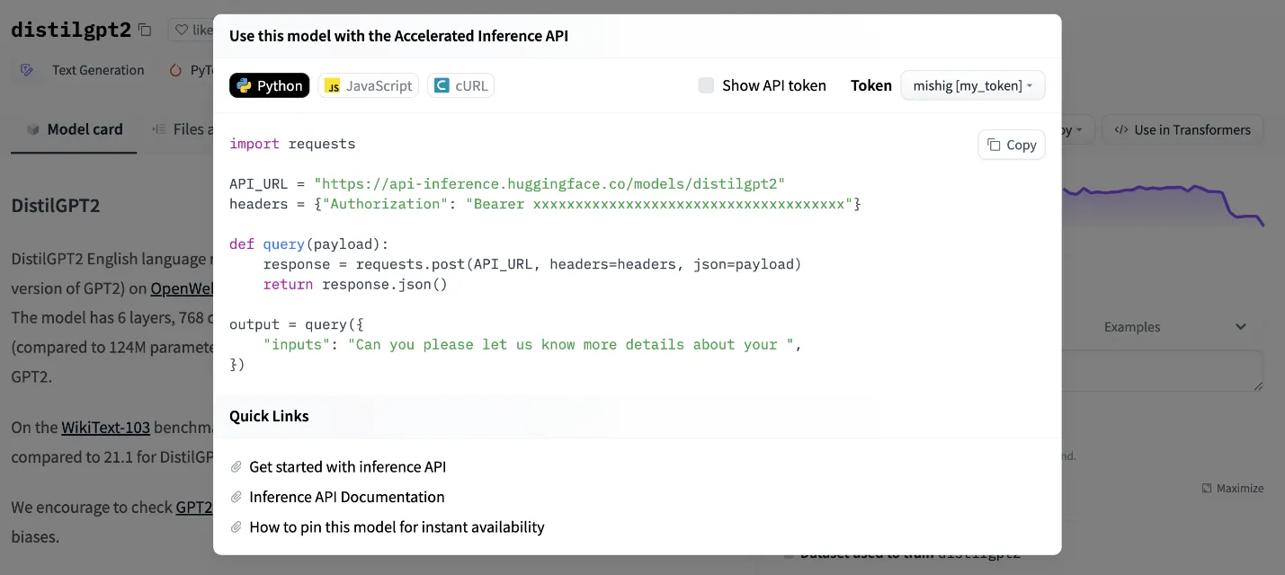 Hugging Face API Access