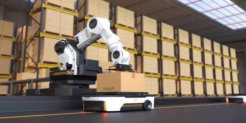 Robotic AI-Powered Stacker in Action
